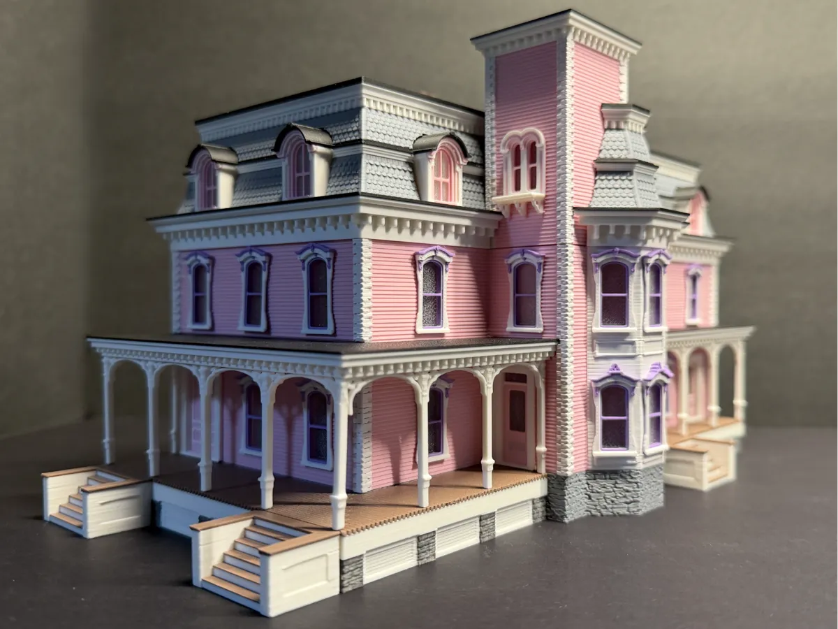 Victorian #3 HO Scale, Pink Mansion, New Berlin NY