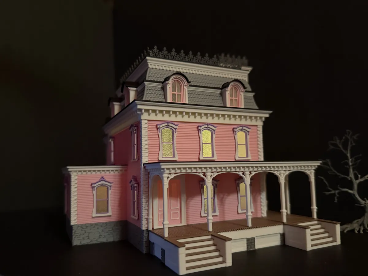 Victorian #3 HO Scale, Pink Mansion, New Berlin NY, photo 3 of 4 - Victorian #3 HO Scale, Pink Mansion, New Berlin NY Models, RC & Drones