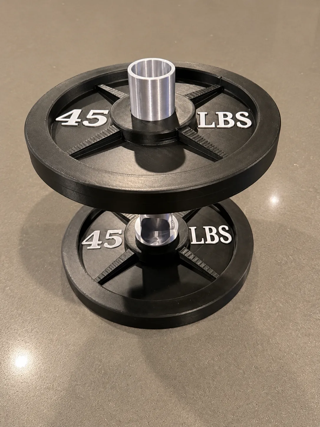 45 LB Barbell Dice Tower, D&D / TTRPG, photo 2 of 4 - 45 LB Barbell Dice Tower, D&D / TTRPG Toys & Games
