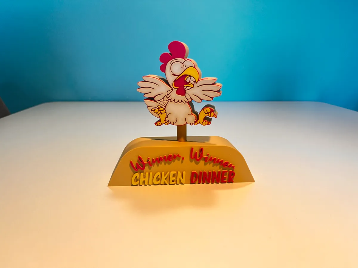 Winner winner chicken dinner trophy