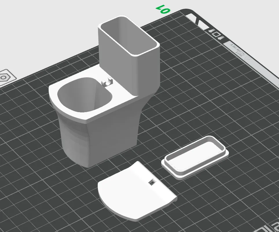 Closestool shaped charging dock of Airpods, photo 2 of 4 - Closestool shaped charging dock of Airpods Household