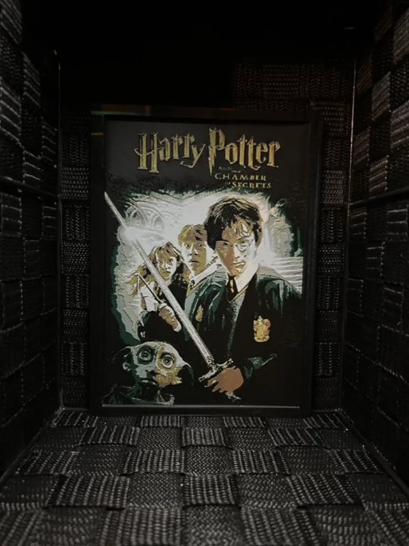Hueforge Movie Poster -Harry Potter Chamber Secret, photo 3 of 3 - Hueforge Movie Poster -Harry Potter Chamber Secret Generative Art