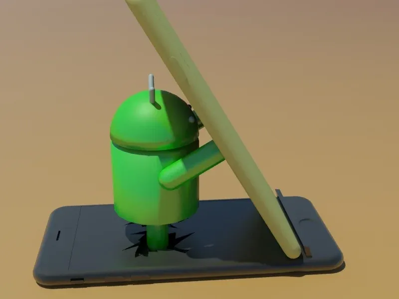 Android crushing iPhone phone stand - Gadgets, in stock in India