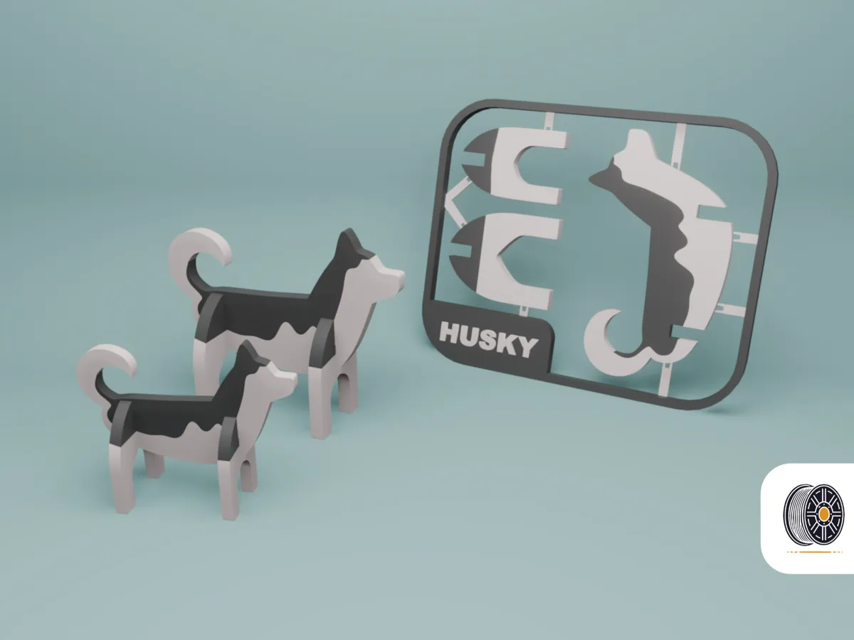 Cute Husky Kit Card Ready, two sizes - Construction Sets, in stock in India