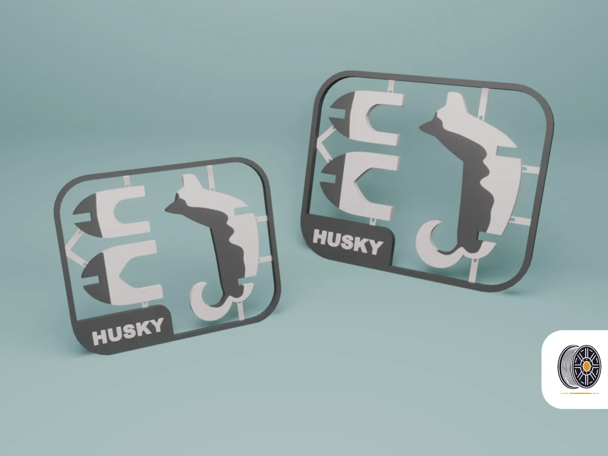 Cute Husky Kit Card Ready, two sizes, photo 2 of 4 - Cute Husky Kit Card Ready, two sizes Toys & Games