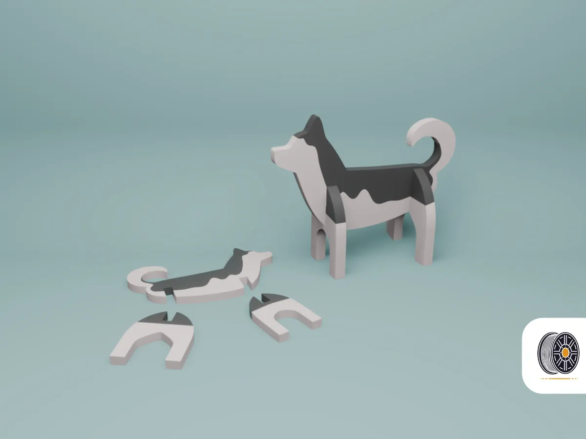 Cute Husky Kit Card Ready, two sizes, photo 4 of 4 - Cute Husky Kit Card Ready, two sizes Toys & Games