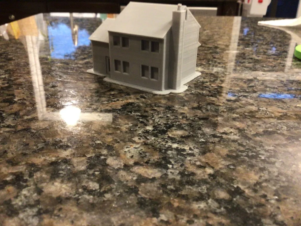 N Scale Suburban House 3, photo 3 of 4 - N Scale Suburban House 3 Miniatures