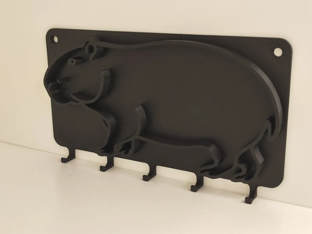 Key Hanger Capybara Wall Mounted, photo 4 of 4 - Key Hanger Capybara Wall Mounted Household