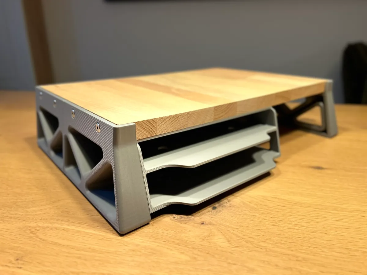 Monitor / Laptoperhöhung mit Ablagefach