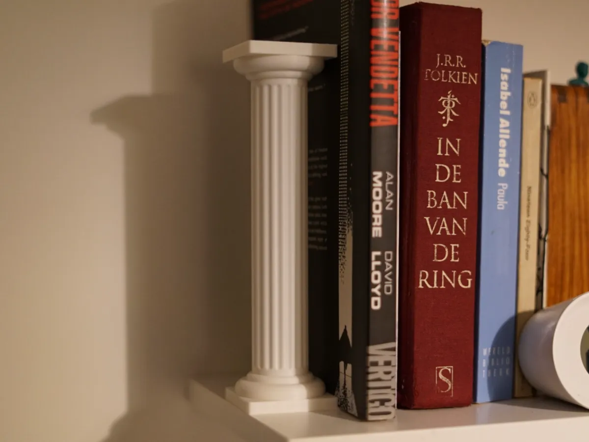 pillar book-end with hidden storage