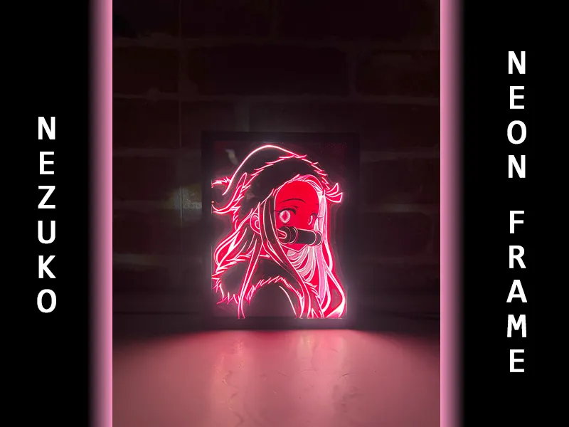 NEZUKO / DEMON SLAYER NEON FRAME
