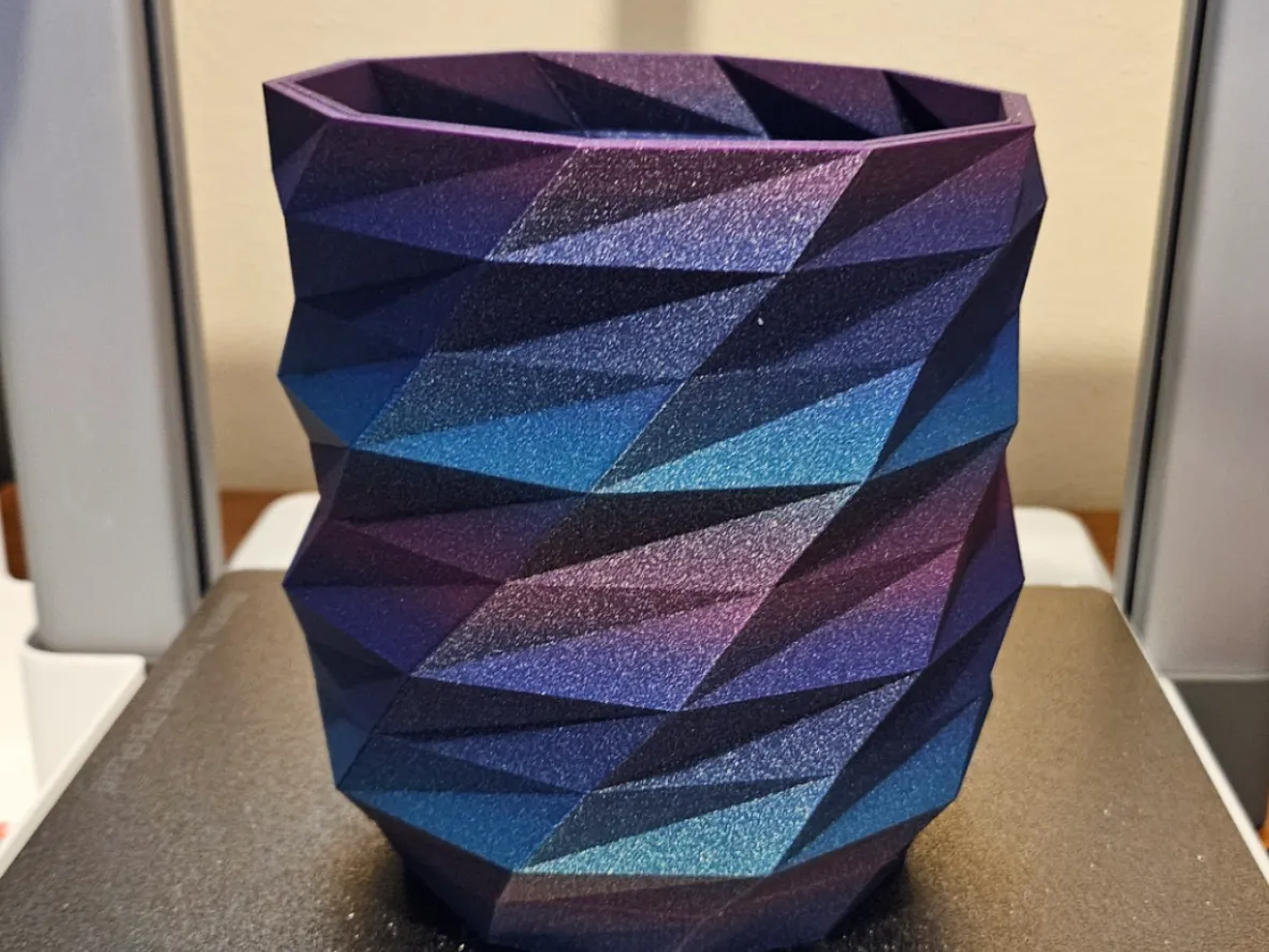 Modern Polygon Twist Vase