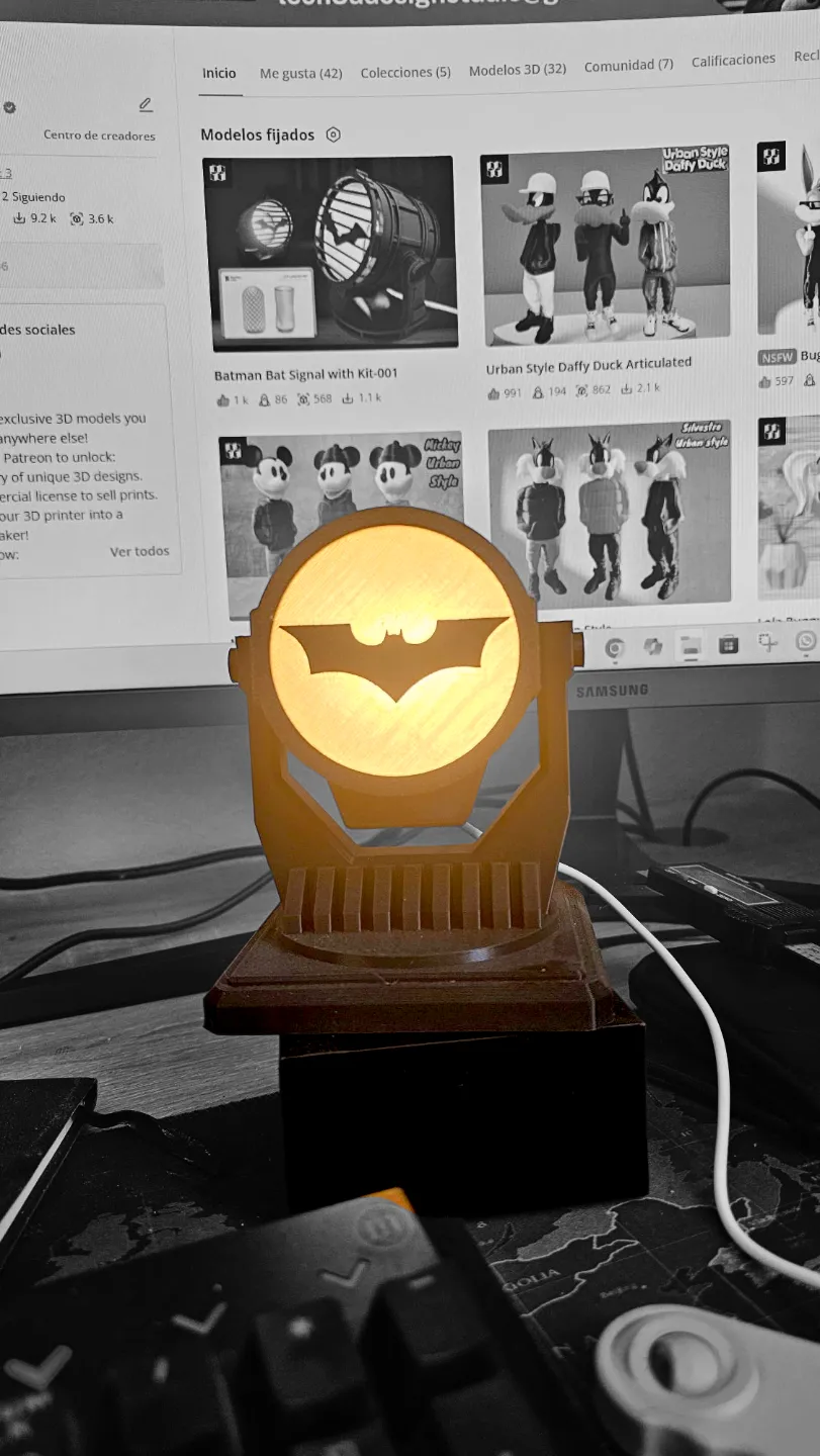 Batman BatSignal V2 (LED Lamp Kit - MH001), photo 3 of 4 - Batman BatSignal V2 (LED Lamp Kit - MH001) Lamps & Lighting