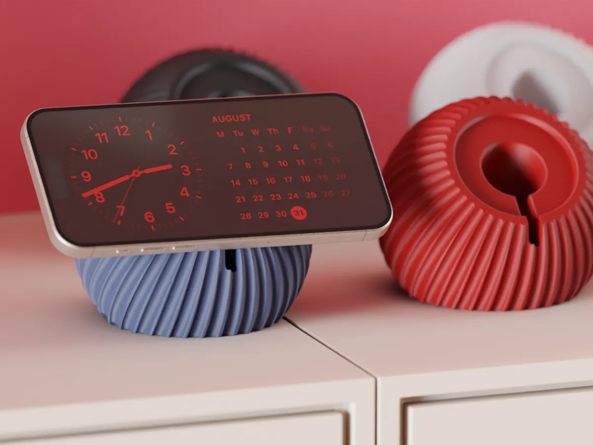 Ribbed Sphere MagSafe Phone Stand