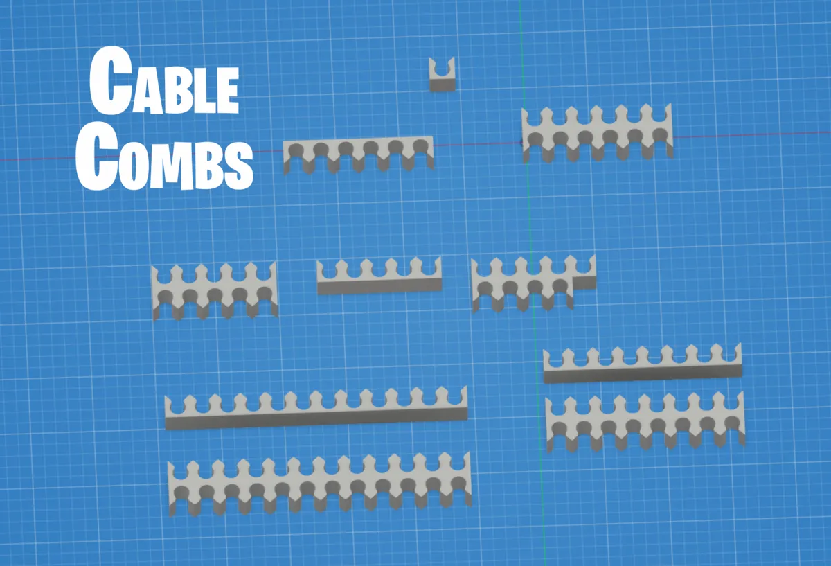 Cable Combs for PC & Network Cable Organization