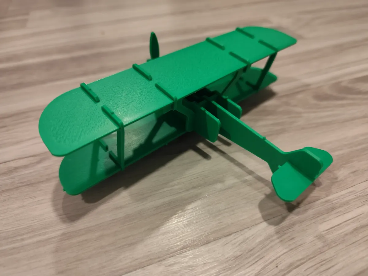 3D puzzle Biplane plane kit card, photo 4 of 4 - 3D puzzle Biplane plane kit card Toys, Games & Hobbies