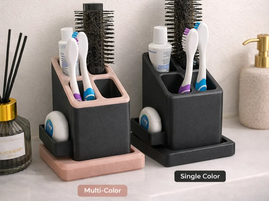 Modern Bathroom Organizer with Removable Drip Tray