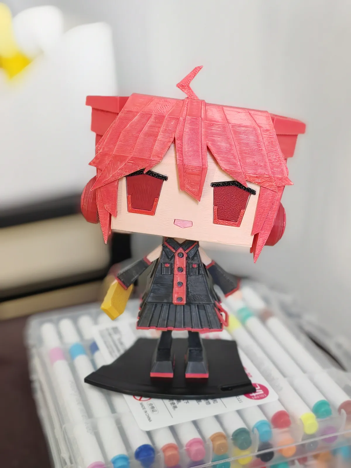 Kasane Teto Pixel Art Sculpture, photo 3 of 4 - Kasane Teto Pixel Art Sculpture Home Decor Items