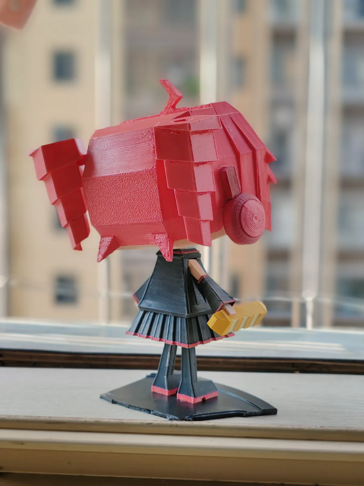 Kasane Teto Pixel Art Sculpture, photo 4 of 4 - Kasane Teto Pixel Art Sculpture Home Decor Items