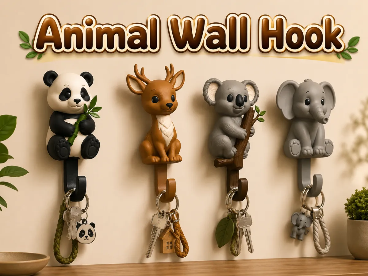 Cute Animal Wall Hook Set