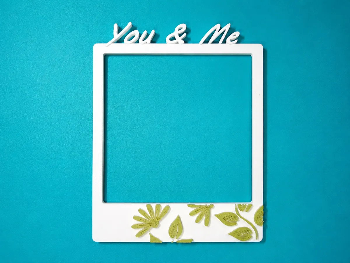 Polaroid Photo Frame - You & Me, photo 2 of 2 - Polaroid Photo Frame - You & Me Art