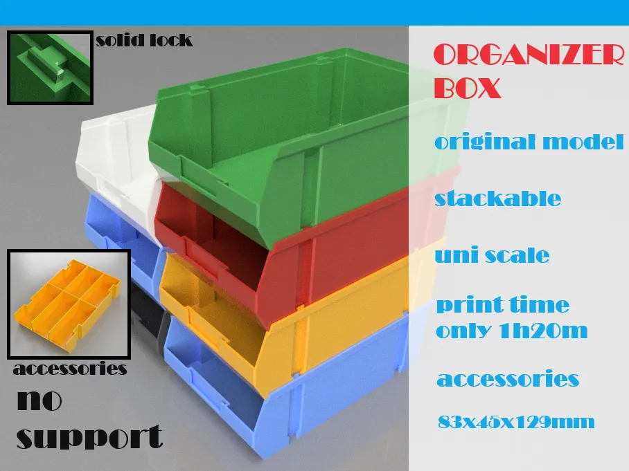 Original Organizer Box Stackable