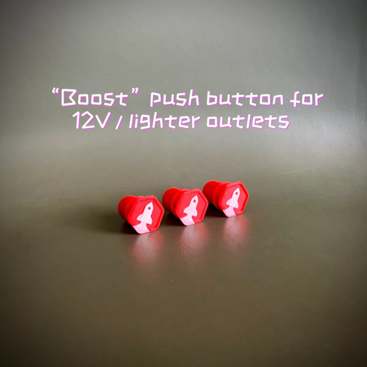 Boost car 12V lighter outlet push button cover cap