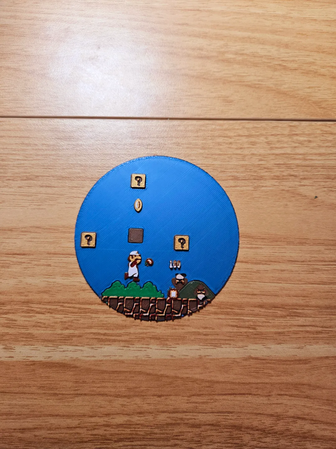 Iconic Super Mario Bros Scene Coaster & Wall Art, photo 3 of 4 - Iconic Super Mario Bros Scene Coaster & Wall Art Home Decor Items