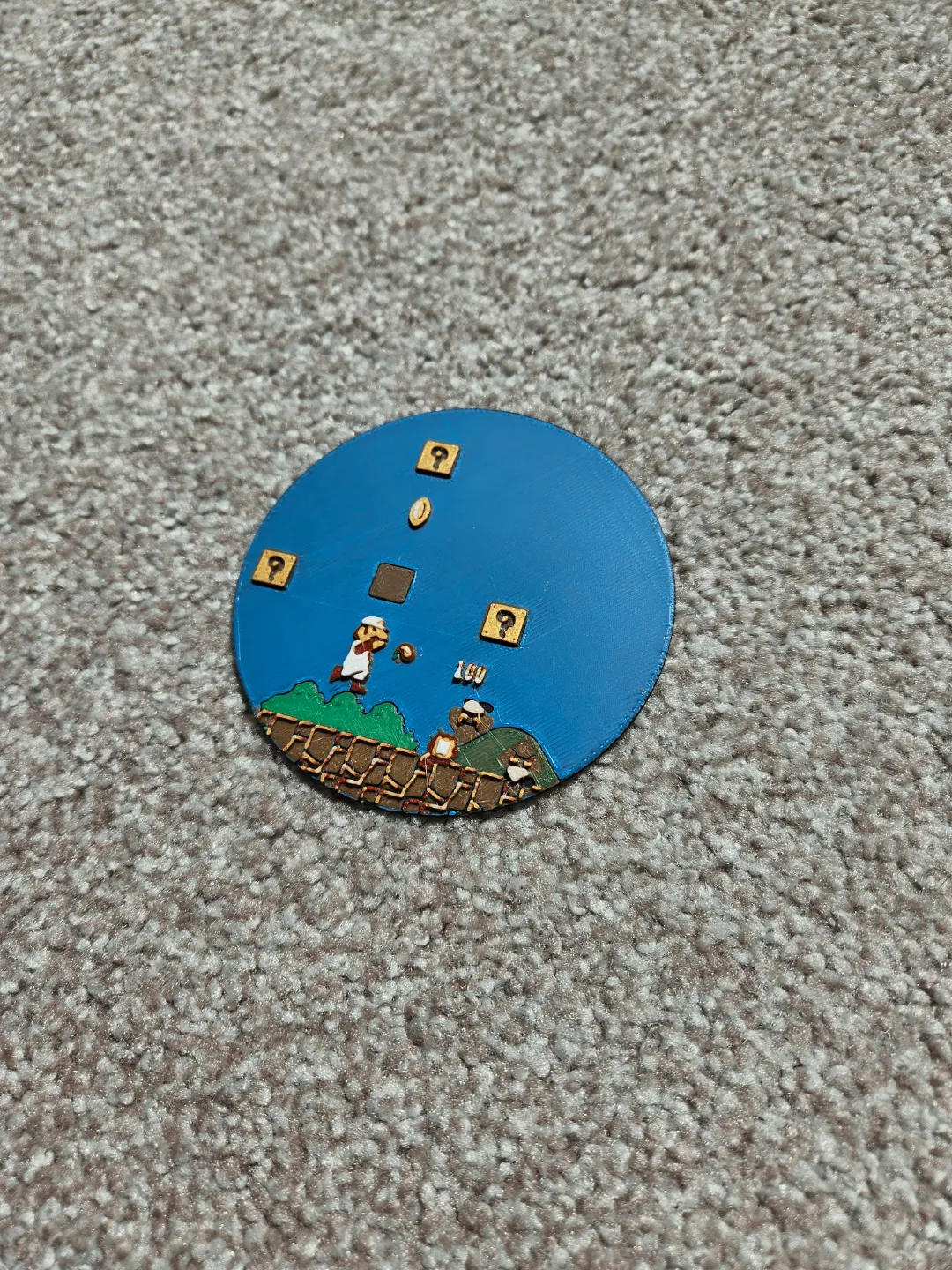 Iconic Super Mario Bros Scene Coaster & Wall Art, photo 4 of 4 - Iconic Super Mario Bros Scene Coaster & Wall Art Home Decor Items