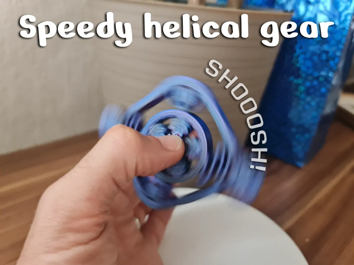 Speedy helical fidget spinner/clicker combo!, photo 2 of 4 - Speedy helical fidget spinner/clicker combo! Toys & Games