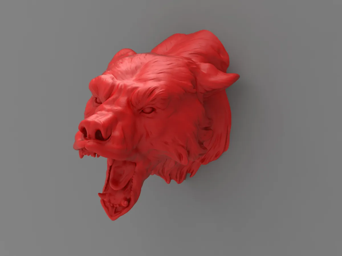Bear head - Sculptures, in stock in India