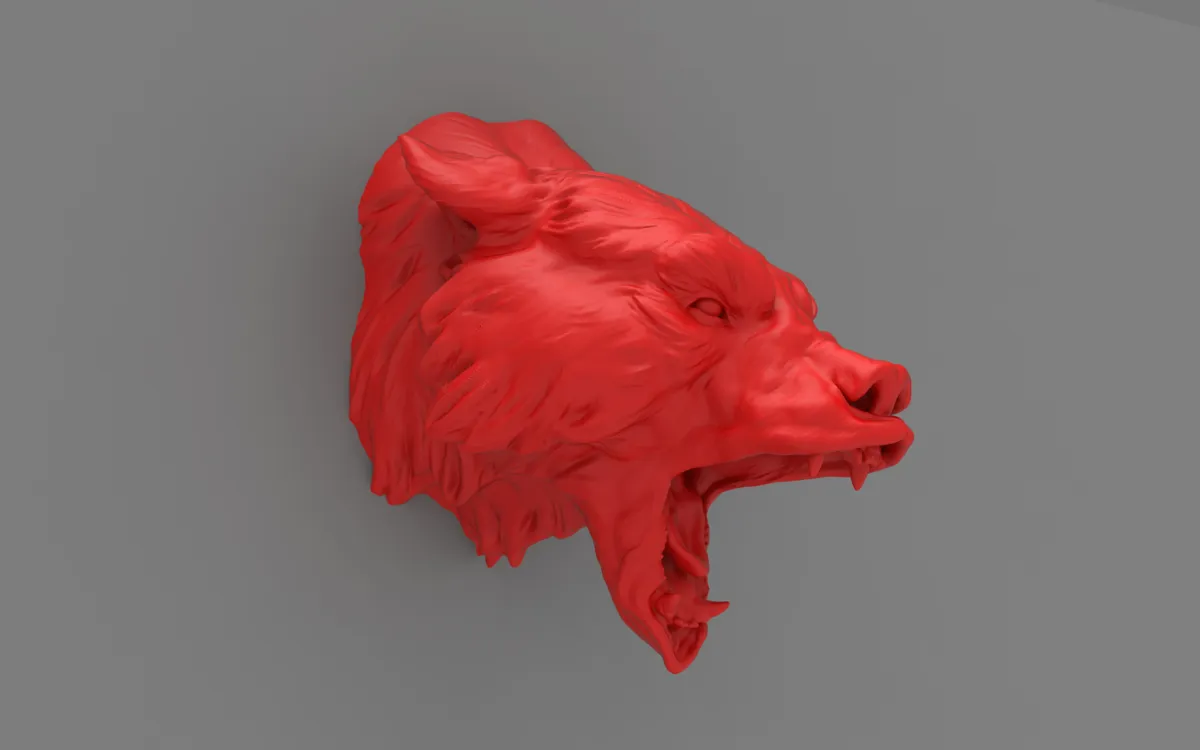 Bear head, photo 3 of 4 - Bear head Art
