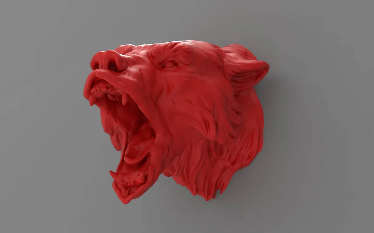 Bear head, photo 4 of 4 - Bear head Art