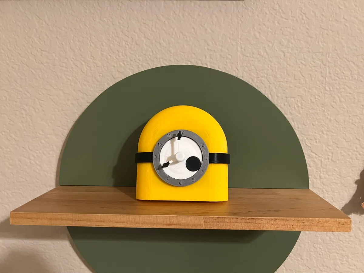 Minion Clock (Hanging or Tabletop), photo 2 of 4 - Minion Clock (Hanging or Tabletop) Home Decor Items