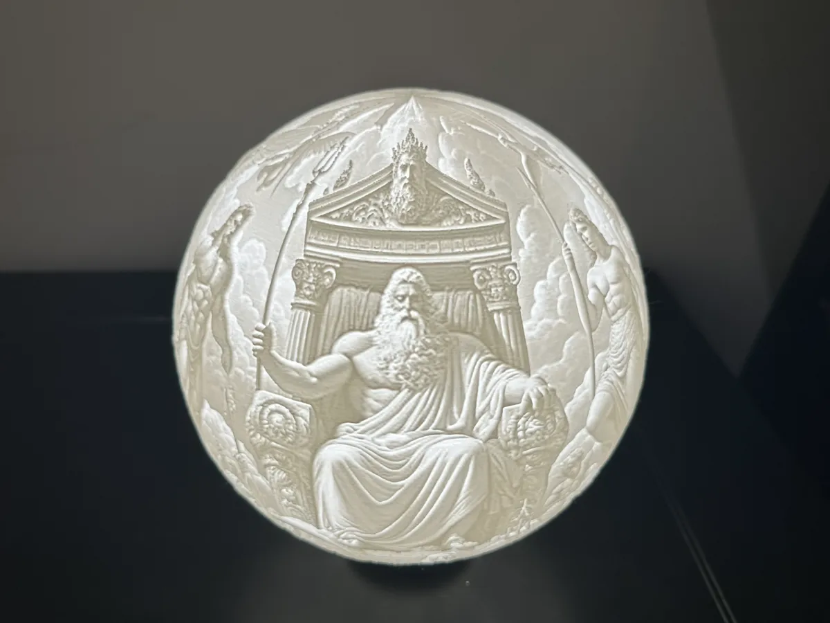 Poseidon's Throne Lamp for LED Lamp 001 Kit, photo 2 of 4 - Poseidon's Throne Lamp for LED Lamp 001 Kit Home Decor Items