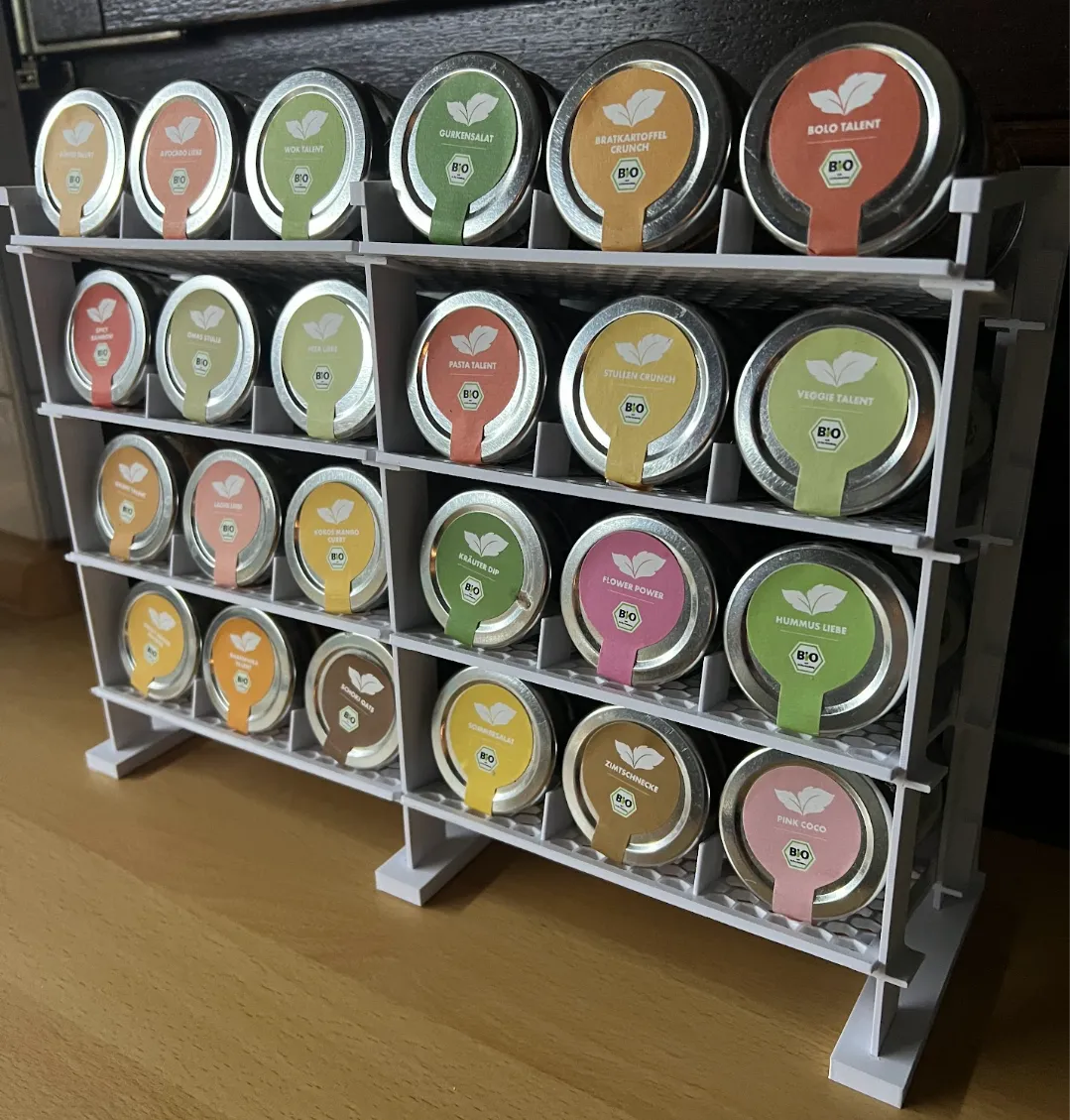 Modular Spice Rack for "Besser im Glas" spices - Home Accents, in stock in India