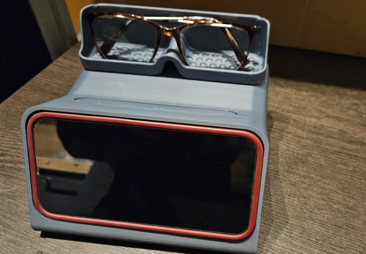 iPhone Standby Dock with Glasses Holder - Desk Mobile Stands, in stock