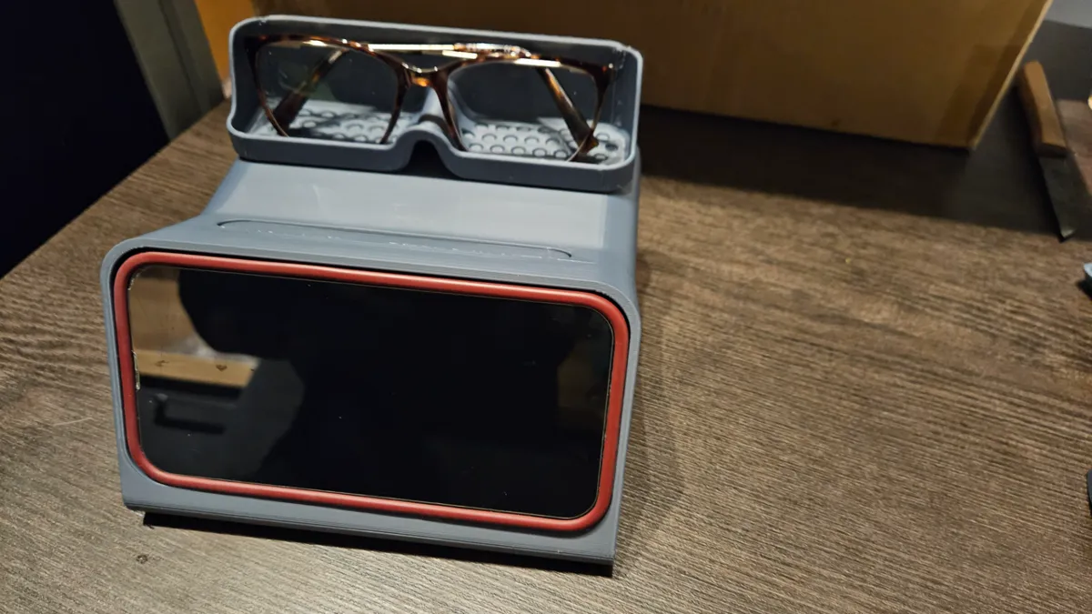 iPhone Standby Dock with Glasses Holder, photo 4 of 4 - iPhone Standby Dock with Glasses Holder Mobile & Device Accessories