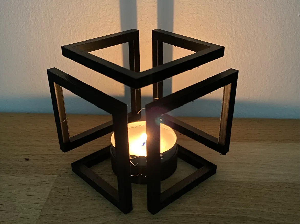 Tealight Infinity Cube Candleholder (Variant 2) - Decor, in stock in India