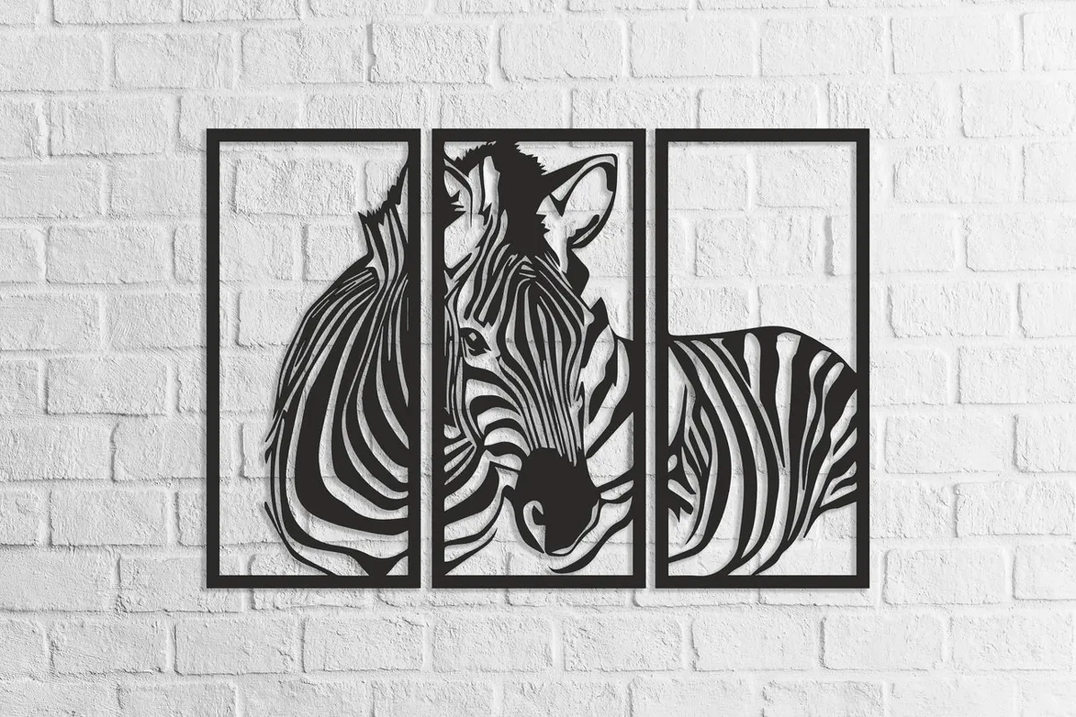 Wall Art - Zebra - Framed & Colour Wall Art, in stock in India