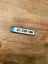 car number plate key chain, photo 3 of 4 - car number plate key chain Keychains