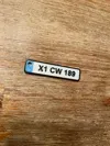 car number plate key chain, photo 4 of 4 - car number plate key chain Keychains