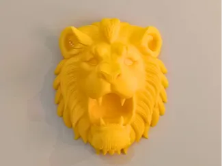Lion wall sculpture