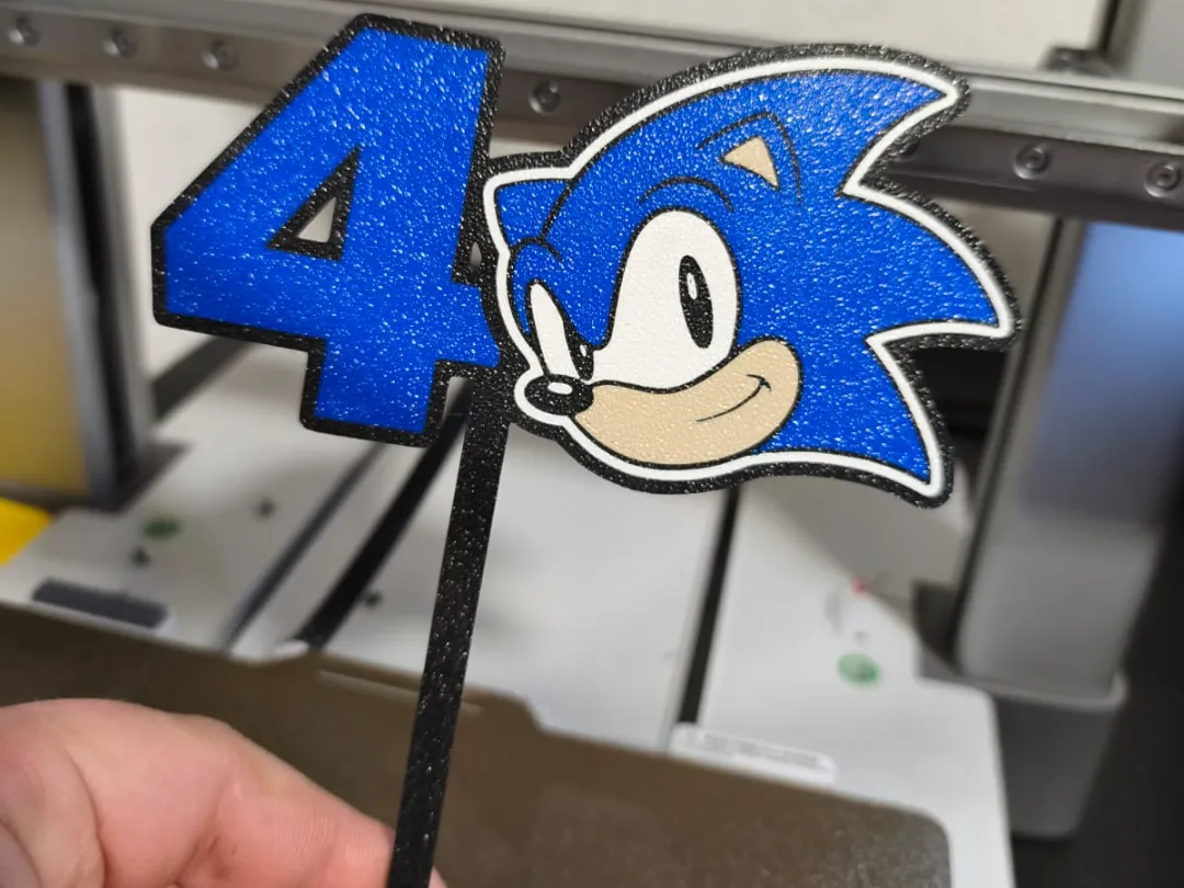 Sonic Cake Topper, Number 4