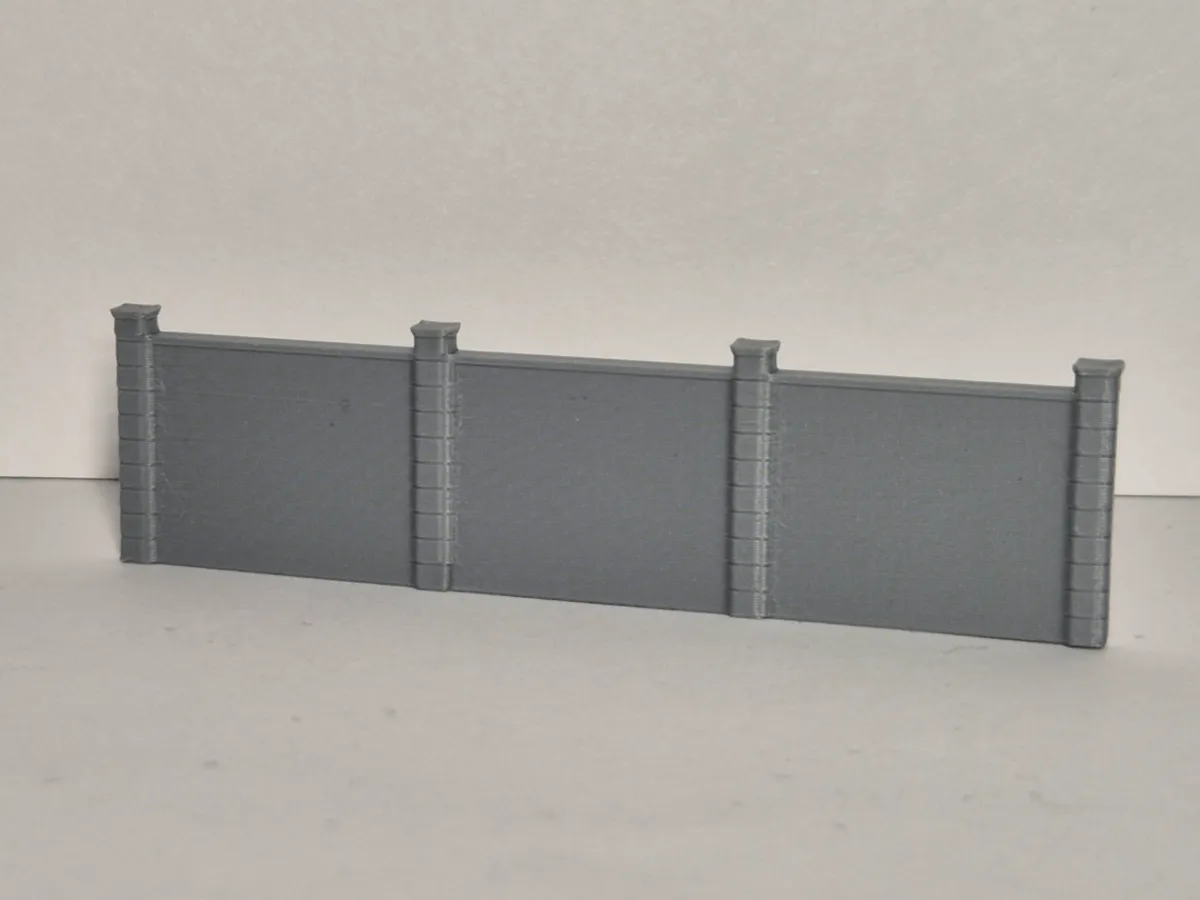 Modular concrete fence H0