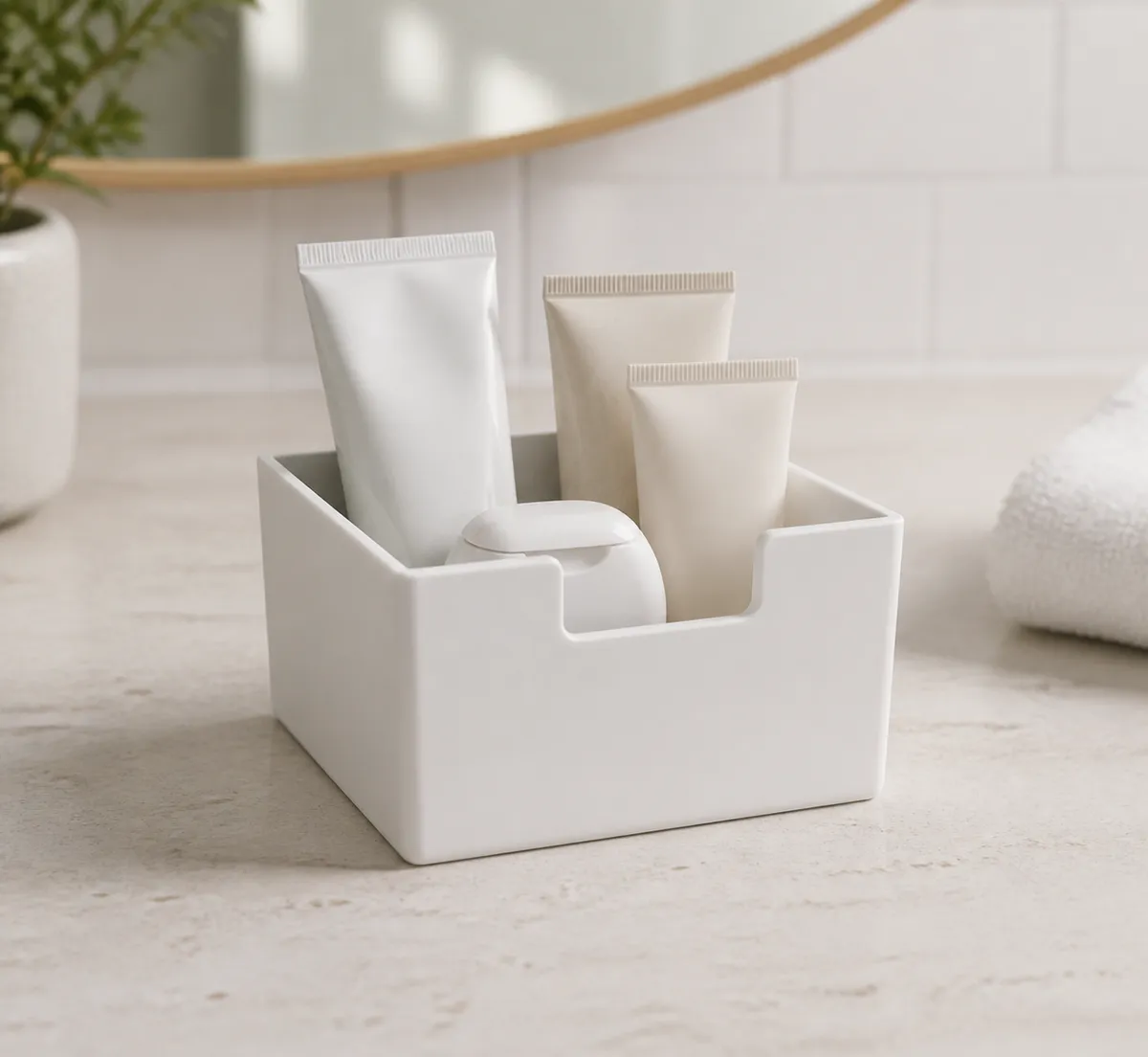 Bathroom Organizer | Simple Organizer Box Minimal, photo 2 of 4 - Bathroom Organizer | Simple Organizer Box Minimal Household