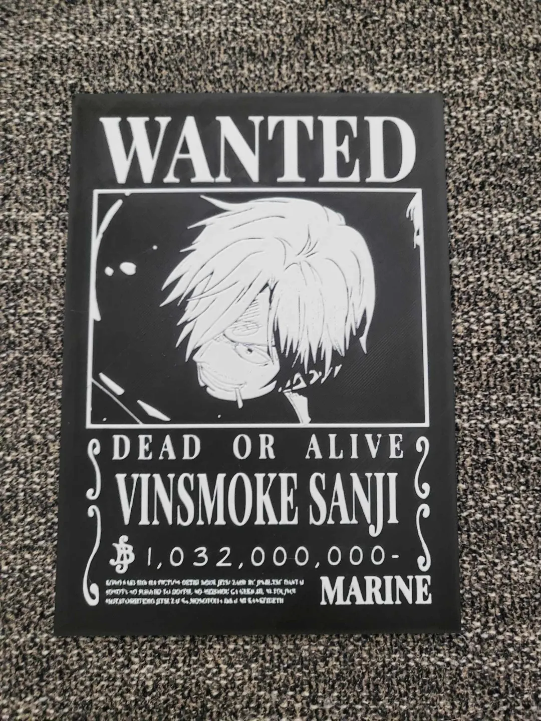 Sanji Wanted Poster / Wall Art