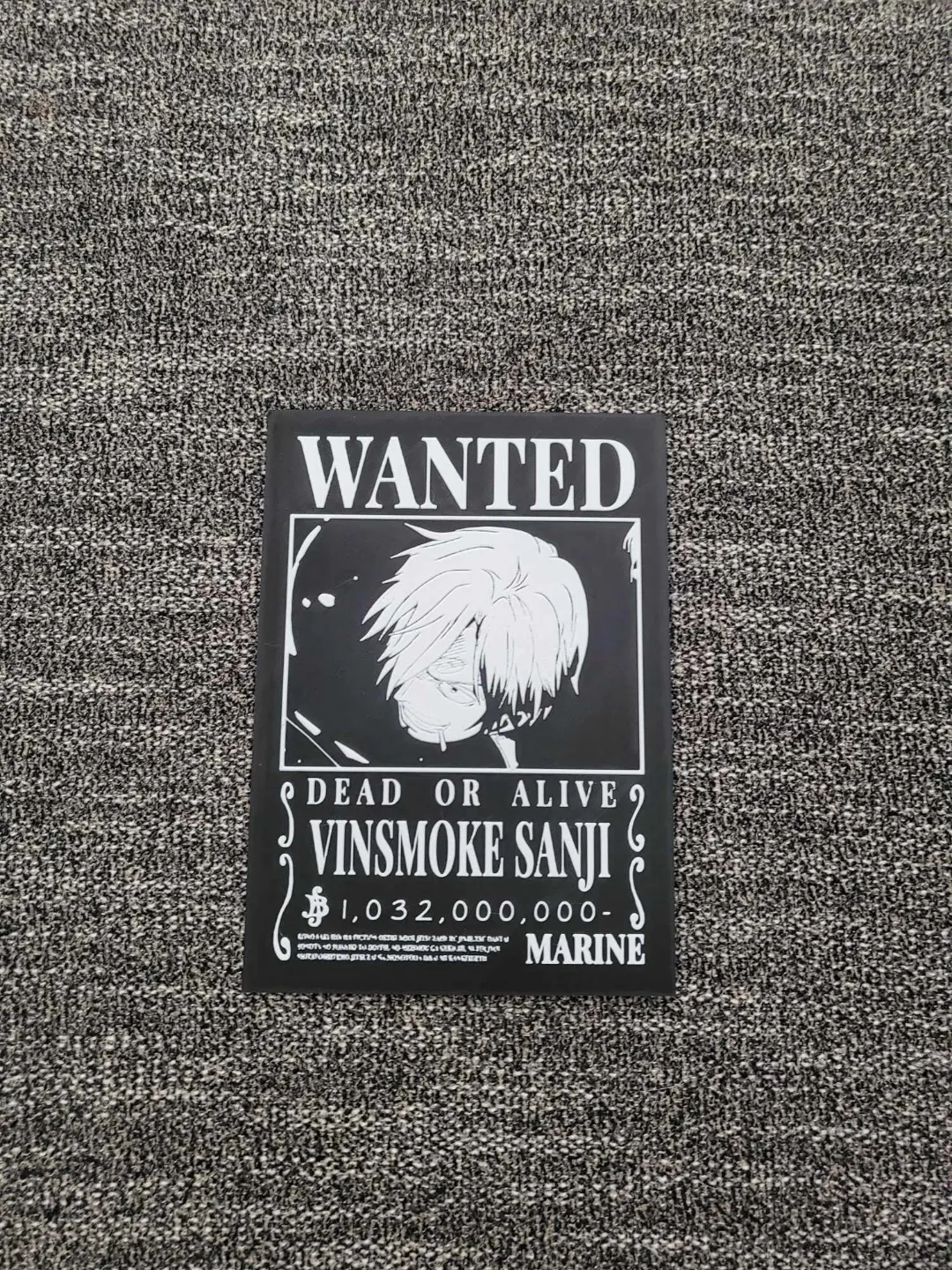 Sanji Wanted Poster / Wall Art, photo 3 of 3 - Sanji Wanted Poster / Wall Art Home Decor Items