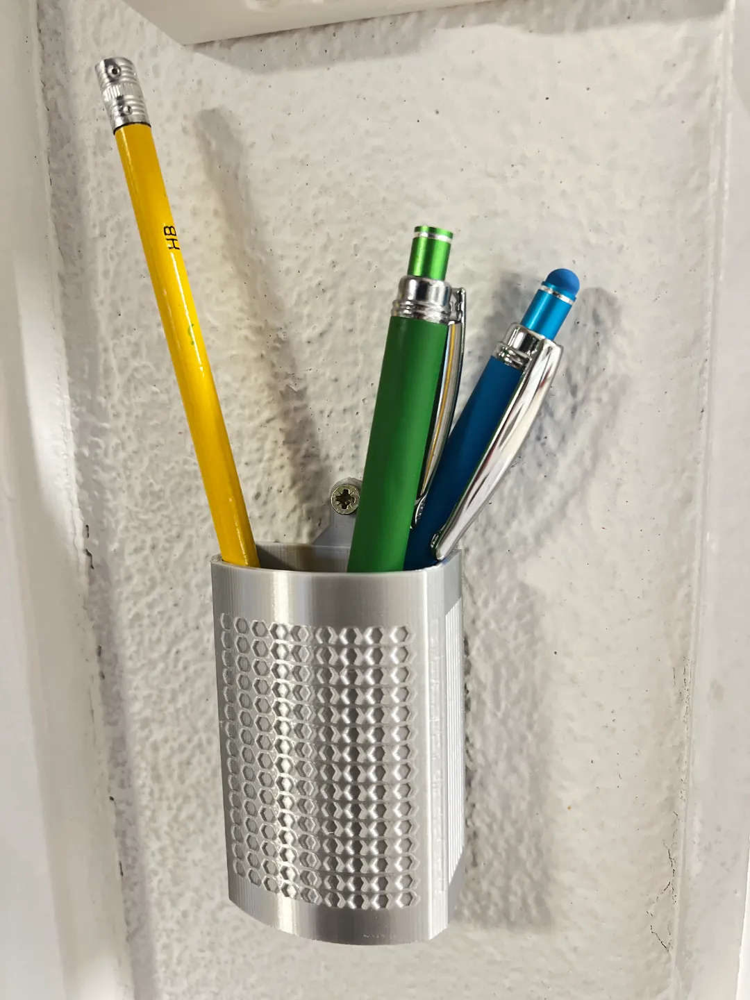 Pen / Pencil Holder. Wall Mountable.
