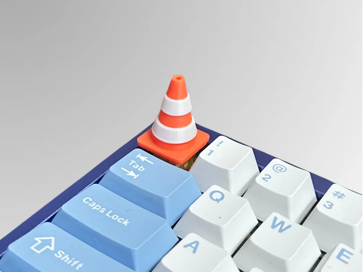 Cute Traffic Cone keycap